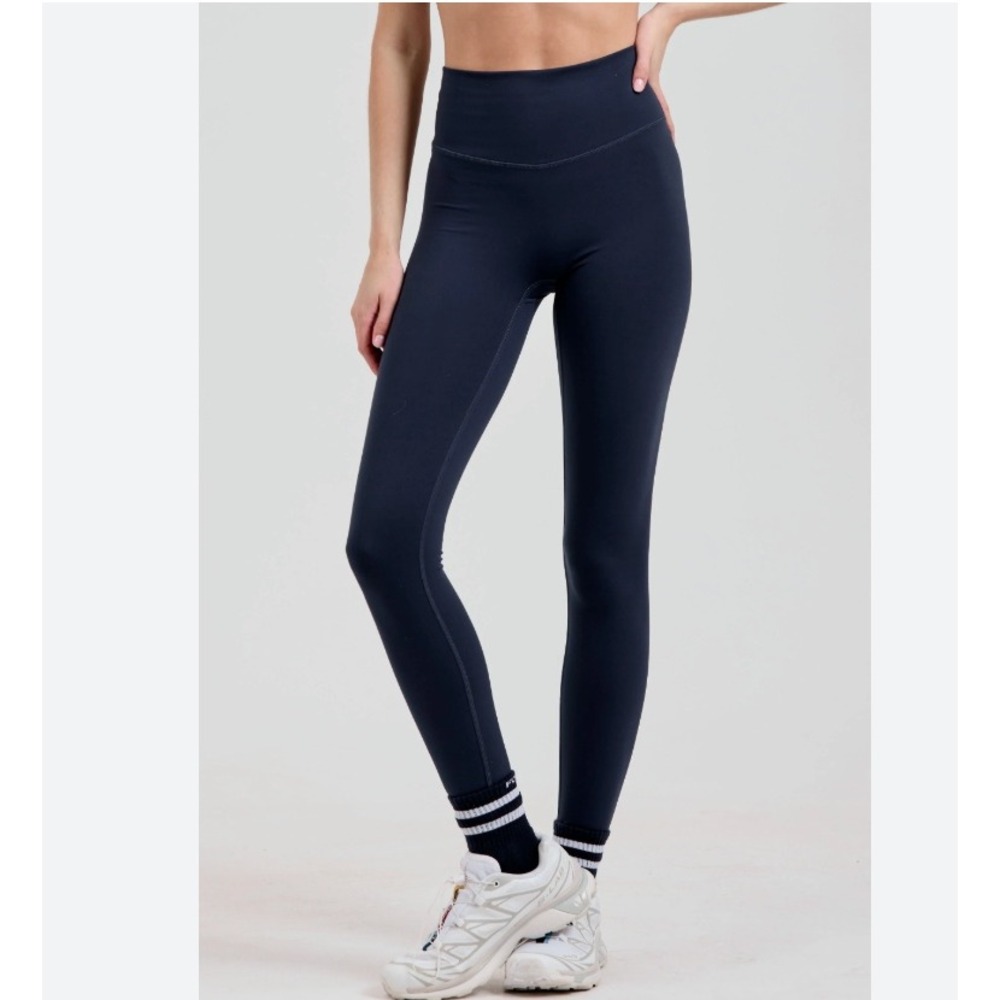 FORM Core Leggings Navy Blue High Waisted Athletic Yoga Pants Womens Small